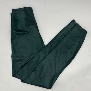 Spiritual Gangster Green Satin Leggings